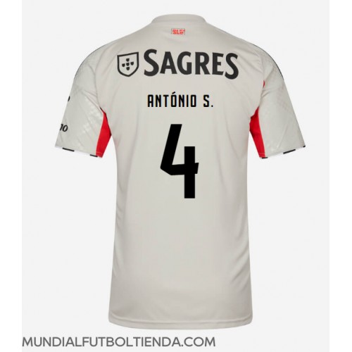 Camiseta Benfica Antonio Silva #4 Segunda Equipación Replica 2025-26 mangas cortas
